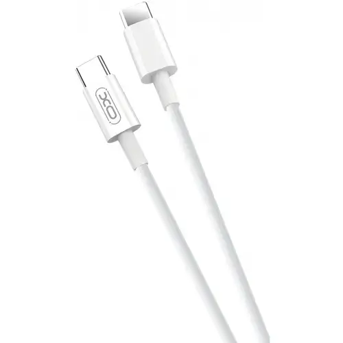 Cablu Date si Incarcare USB-C - USB-C XO Design NB124, 40W, 1m, Alb