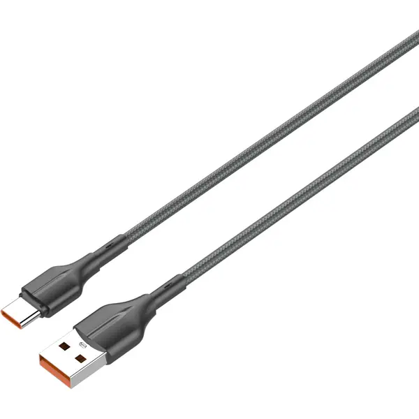 Cablu date Vision Touch USB A - Type C, 25W, 1M, negru, VT-USBC25W1-B