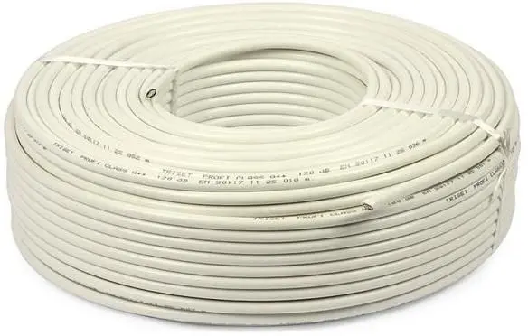 Cablu de alarma cu 4 fire din cupru 100%, ecranat, rola 100m, Elan 4CUEF