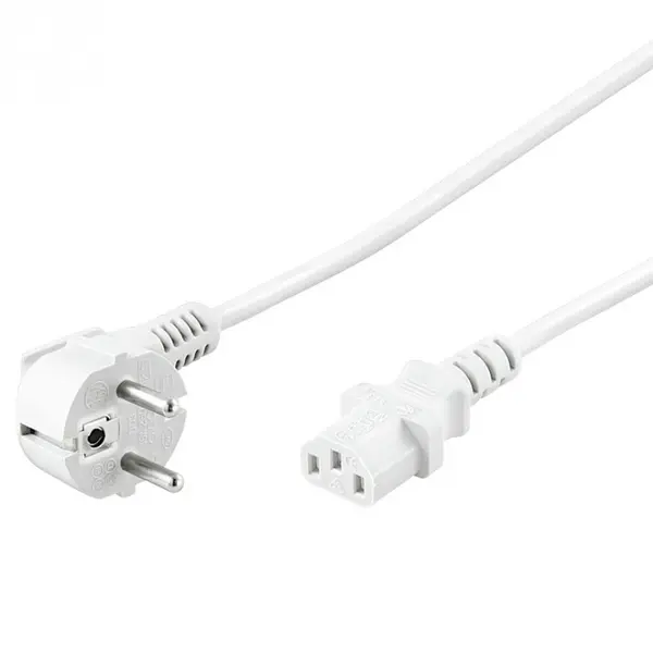 Cablu de alimentare PC 0.5m Alb, kpsp05w