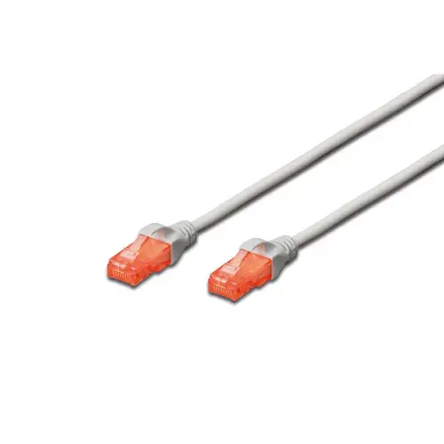 Cablu de corectie, Digitus, CAT6, U-UTP, 1 m, Alb DK-1617-010/Y