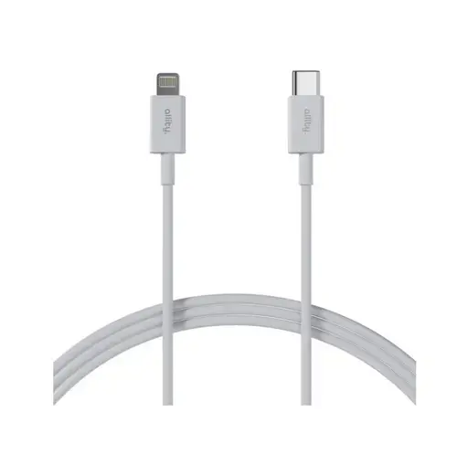Cablu de date Allity AUC-03 USB - Lightning, 27W, 1m (Alb)