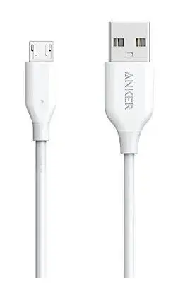 Cablu de date Anker PowerLine Micro USB, 1 metru (Alb)