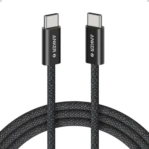 Cablu de date Anker Zolo, USB-C la USB-C, 240 W, 1m (Negru)