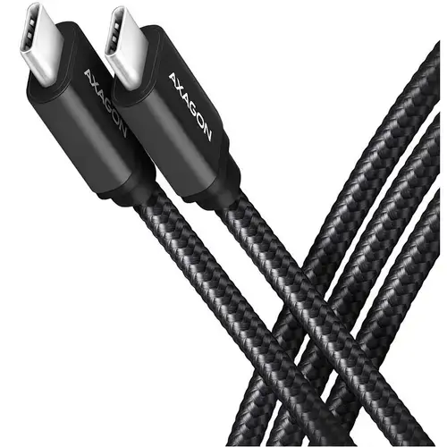 Cablu de date Axagon BUCM32-CM05AB, USB-C 3.2 Gen 2, 0.5m, Negru