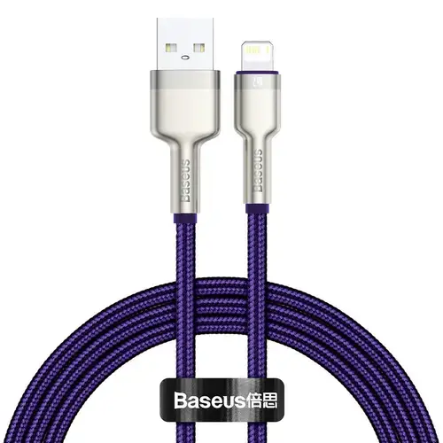 Cablu de date Baseus 6953156202269, USB - Lightning, 1 m, Mov