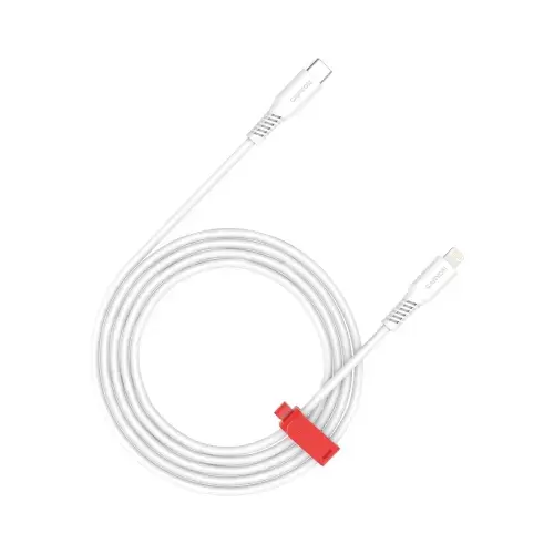 Cablu de date CANYON CLN30SC, USB-C - Lightning, 30W, 1.2m, Alb
