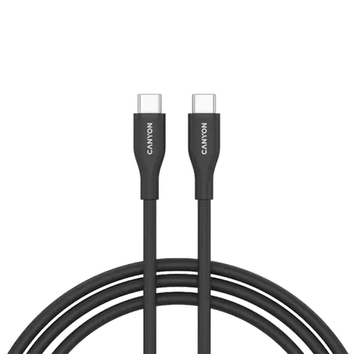 Cablu de date CANYON CNS-CC60SC10B, 60 W, USB Type-C, 1m (Negru)