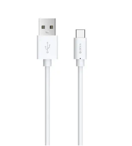 Cablu de date Devia Kintone, USB - USB Type-C, 1m (Alb)