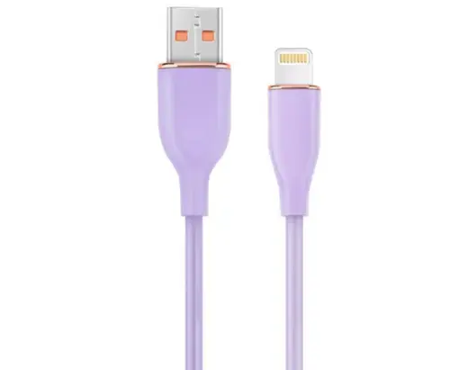Cablu de date Gembird CC-USB2S-AM8PM-1.5M-P, USB-A - Lightning, 1.5m (Mov)