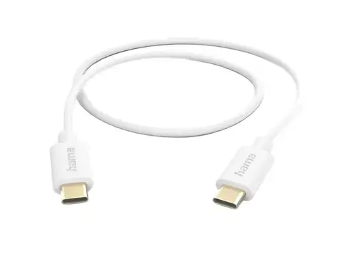 Cablu de date Hama 201590, USB Type-C, 1m (Alb)