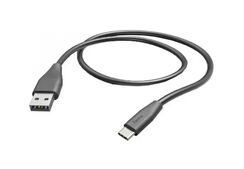 Cablu de date Hama 201595, USB-A - USB-C, 1.5m (Negru)