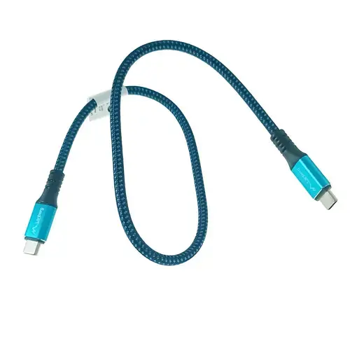 Cablu de date Lanberg 43673, USB-C v.4.0, tata-tata, 0.5m, , PD 100W, 5K@60HZ, 40Gbps