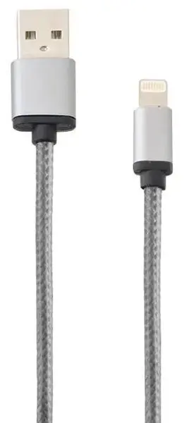 Cablu de date Lemontti LCLMFIUSB15 MFI, Lightning, 1.5m (Gri)