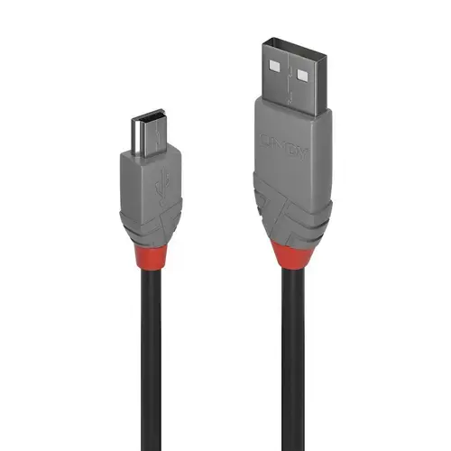 Cablu de date Lindy LY-36722, 1m, USB 2.0 Type A - USB Mini-B