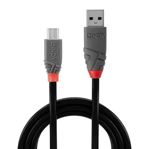 Cablu de date Lindy LY-36733, 2m, USB 2.0 Type A - MicroUSB