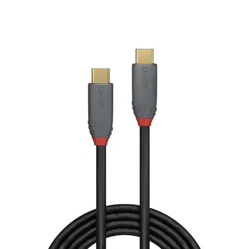 Cablu de date Lindy LY-36902, 1.5m, USB 3.2 Type C, 20Gbps, 5A, PD