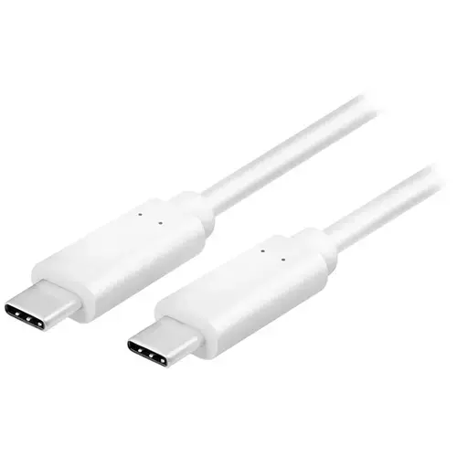 Cablu de date Logilink, CU0131, USB 3.2, USB Type-C (T) la USB Type-C (T), 1m (Alb)