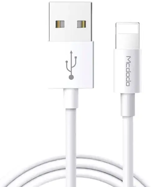 Cablu de date Mcdodo Element Series CA-6020, Lightning, max 2 A, 1 m (Alb)