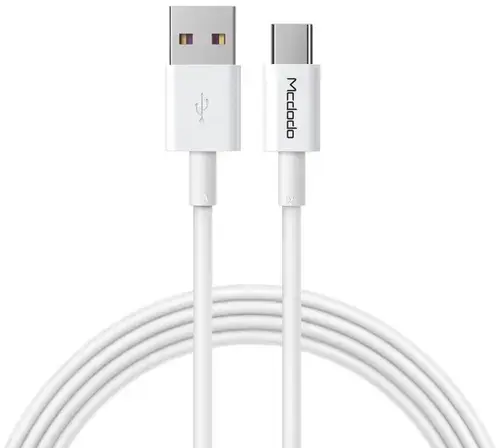Cablu de date Mcdodo Element Series CA-6380, USB Type-C - USB 3.0, 5 A, 1 m (Alb)