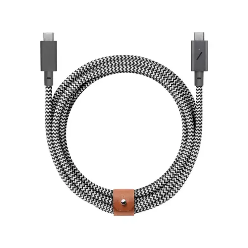 Cablu de date Native Union Belt Pro 2, USB Type-C, 2.4 m (Gri)