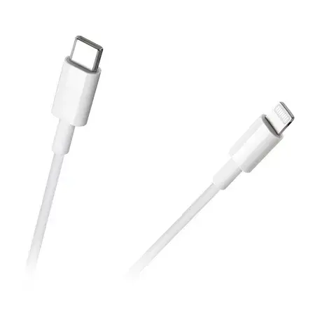 Cablu de date REBEL RB-6009-100-W, USB TIP C - LIGHTNING, 100cm