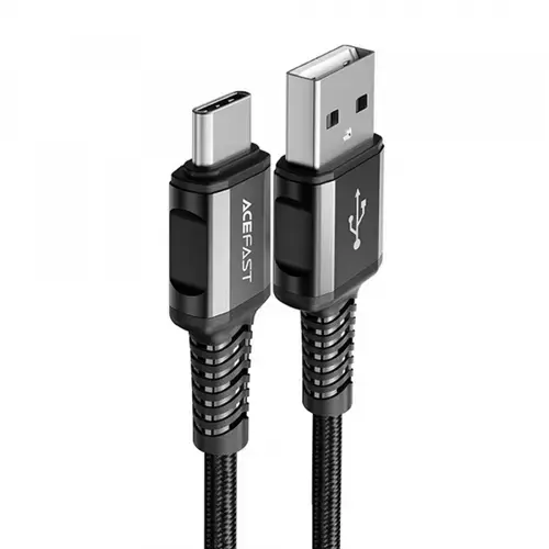 Cablu De Date si Incarcare USB-A - USB-C Acefast C1-04, 18W, 1.2m (Negru)