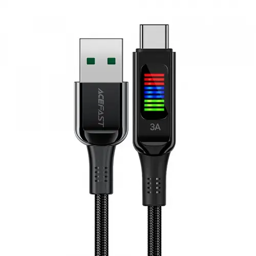 Cablu De Date si Incarcare USB-A - USB-C Acefast C7-04, 18W, 1.2m (Negru)