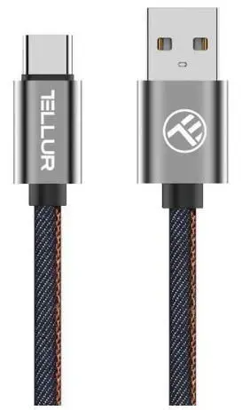Cablu de date Tellur TLL155381 USB Type-C, 1m (Albastru)