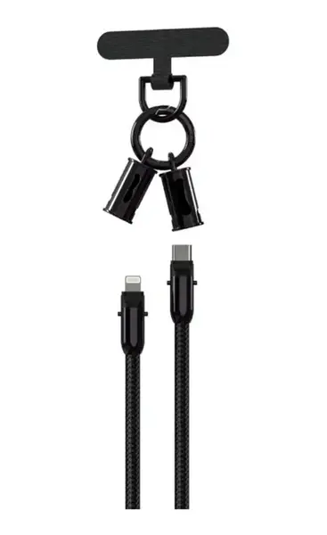 Cablu de date Type C la Lightning 30W cu curea si conexiune magnetica Andowl Q SJ16B