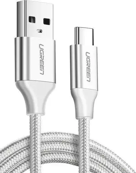 Cablu de date Ugreen 60409, USB-A la USB-C, 3m (Alb)
