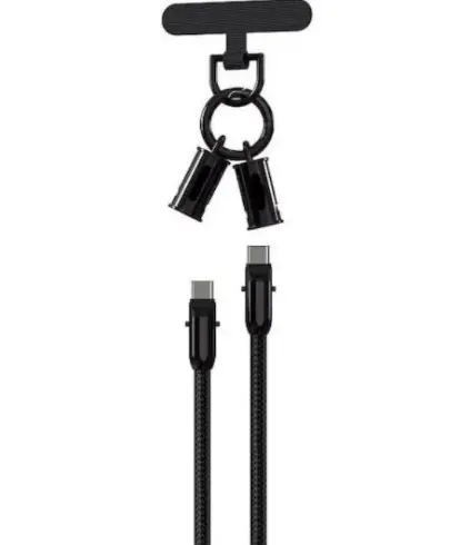 Cablu de date USB C PD 60W cu curea si conexiune magnetica Andowl Q SJ16A