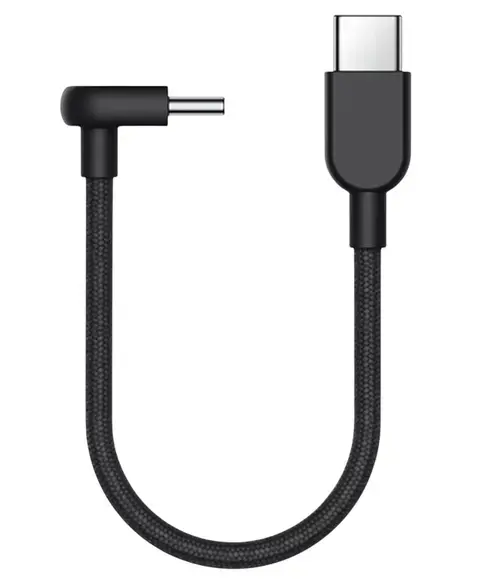 Cablu de date Xiaomi Braided BHR08W0GL, USB-C la USB-C, 60 W, 10 cm (Negru)