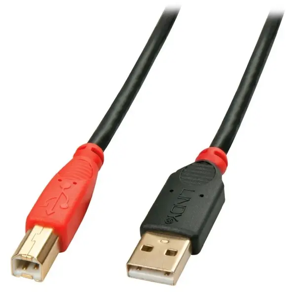 Cablu de imprimanta activ USB-A 2.0 la USB-B 15m T-T, Lindy L42762
