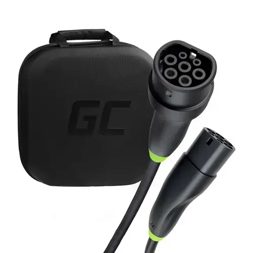 Cablu de incarcare Green Cell EVKABGC02, 7 m, 22 kW (Negru)