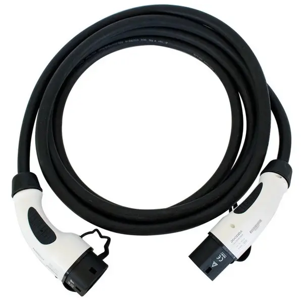 Cablu de incarcare pentru masini electrice de la 62196-2 (Type 2) la 62196-2 (Type 2), 11kW, 16A/380V Ampevo T22-3/16N, negru