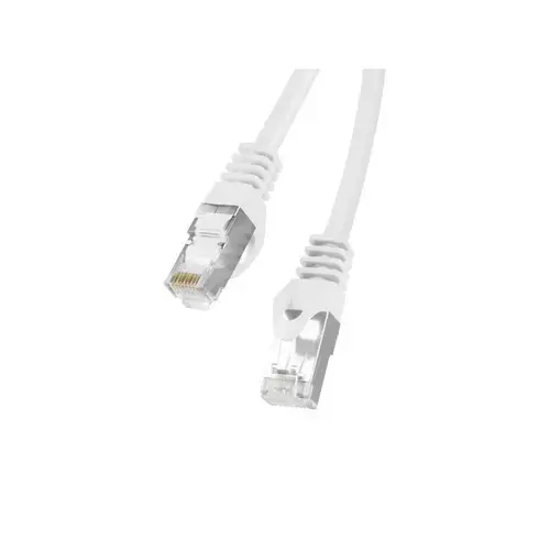 Cablu de retea din fibra optica Lanberg PCF6-10CC-0100-W, RJ45 cat.6 FTP 1m , alb