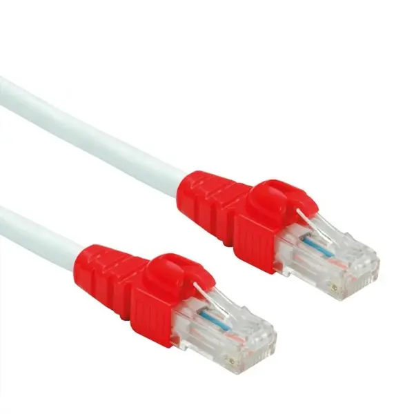 Cablu de retea EASY UTP cat. 6A Alb 0.3m, Roline 21.15.2460*