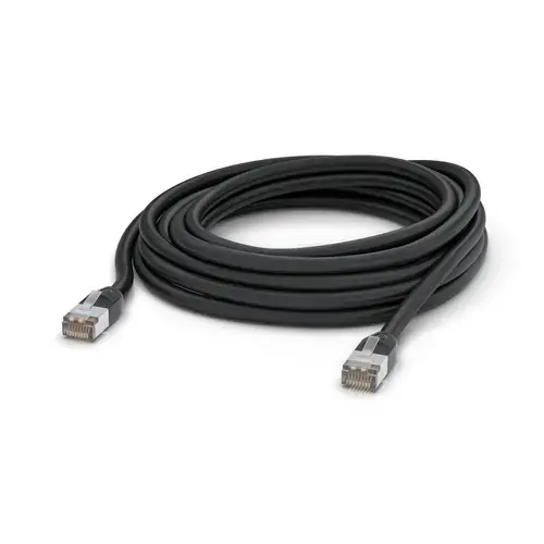 Cablu de retea pentru exterior, Ubiquiti, Cat.5e STP, Negru, 8m