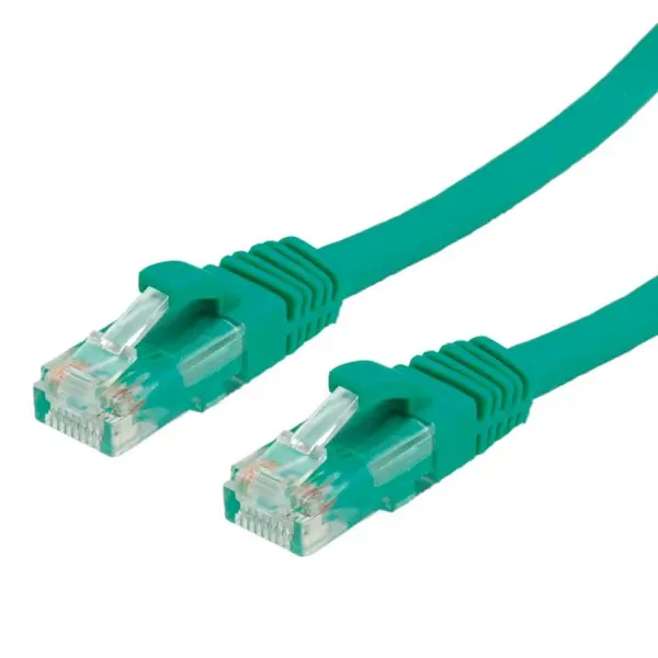 Cablu de retea RJ45 cat. 6A UTP 1m Verde, Value 21.99.1441