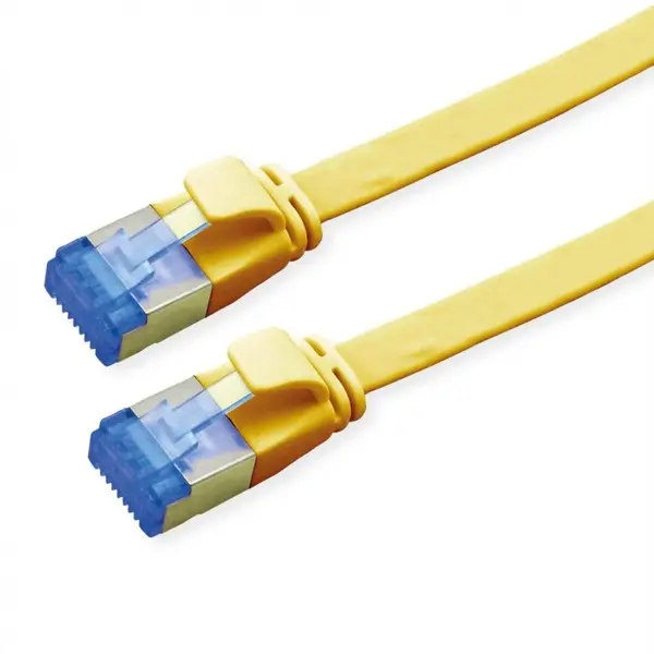 Cablu de retea RJ45 extra flat FTP cat.6A 2m Galben, Value 21.99.2132