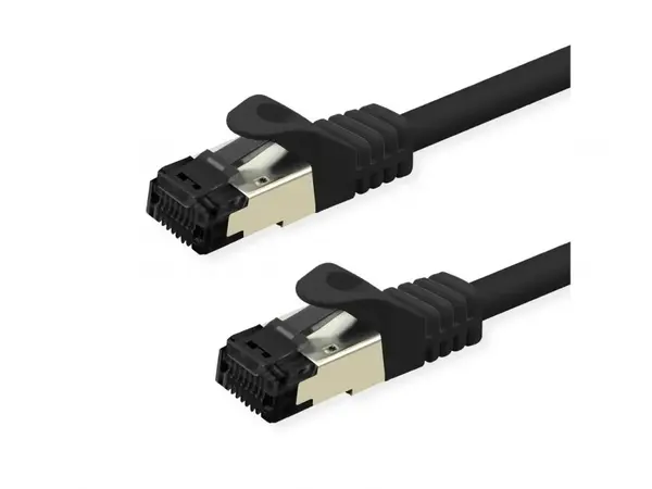 Cablu de retea RJ45 S/FTP Cat.8 (Class I) LSOH 3m Negru, Value 21.99.1863