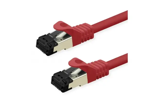 Cablu de retea RJ45 S/FTP Cat.8 (Class I) LSOH 3m Rosu, Value 21.99.1813