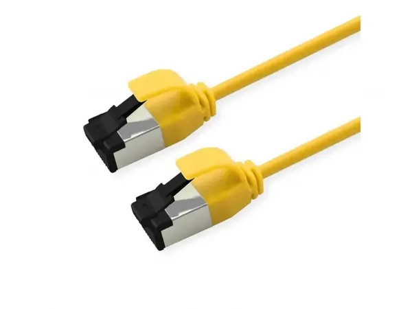 Cablu de retea RJ45 Slim U/FTP Cat. 8.1 (Class I) LSOH 1m Galben, Roline 21.15.3233