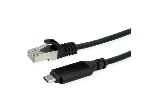 Cablu de retea USB type C la RJ45 LAN Gigabit 3m, Roline 12.02.1168