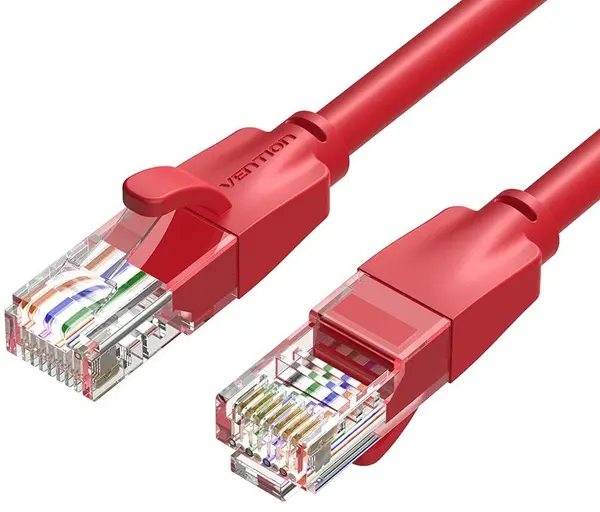 Cablu de rețea Vention - IBERH, RJ45/RJ45, 2m, rosu