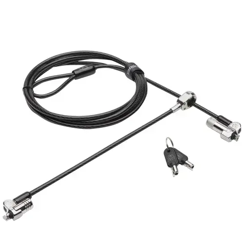 Cablu de securitate Kensington, NanoSaver, cu cheie, cu doua capete