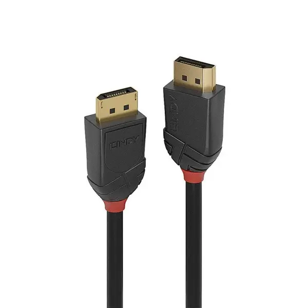Cablu DisplayPort 16K60Hz/4K240Hz v2.1 Black Line T-T 2m, Lindy L36521