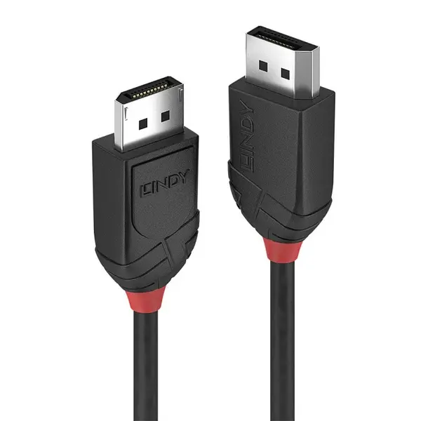 Cablu Displayport 4K@60Hz v1.2 Black Line T-T 0.5m, Lindy L36490