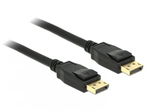 Cablu Displayport 4K60Hz T-T 5m Negru, Delock 83808
